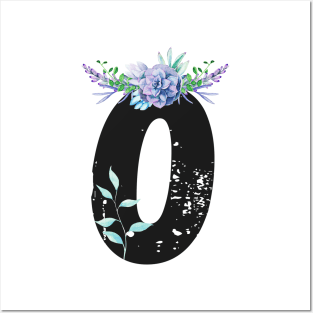 Letter O - Botanical English Alphabet, Name Initial Posters and Art